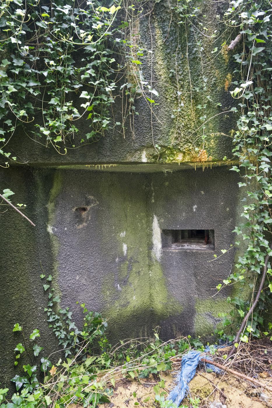 Ligne Maginot - 101 - TIEFENBACH NORD - (Casemate d'infanterie - double) - Le créneau de flanquement