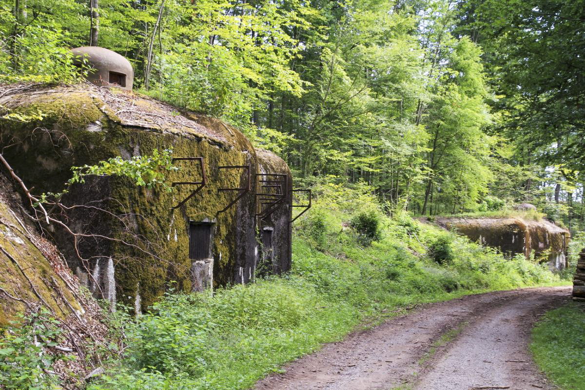 Ligne Maginot - LEGERET - (Abri) - Les deux coffres d'entrée.