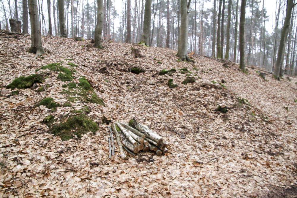 Ligne Maginot - PFAFFENBERG SUD - (Position d'artillerie préparée) - Les emplacements des pièces