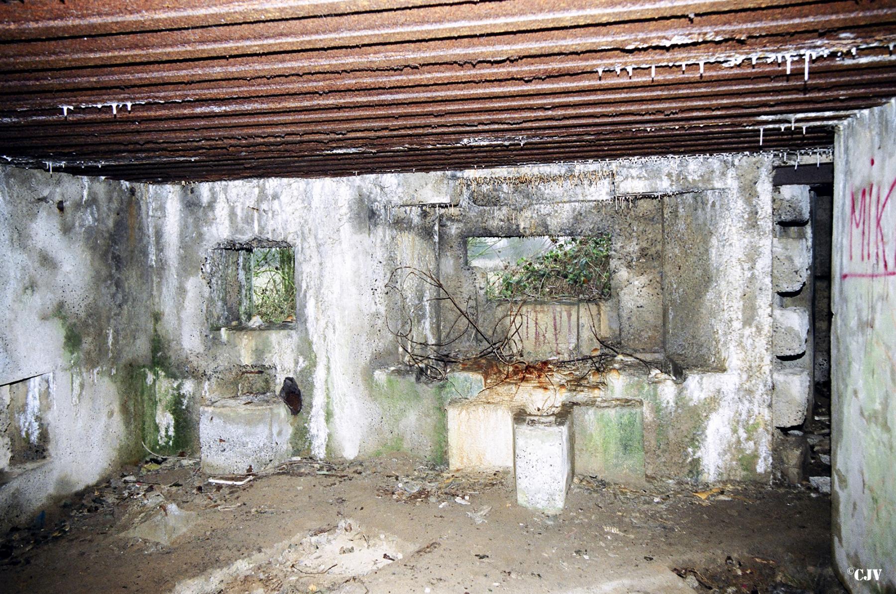 Ligne Maginot - A69 - PAVOT - (Blockhaus lourd type STG / STG-FCR - Double) - Les créneaux nord-ouest