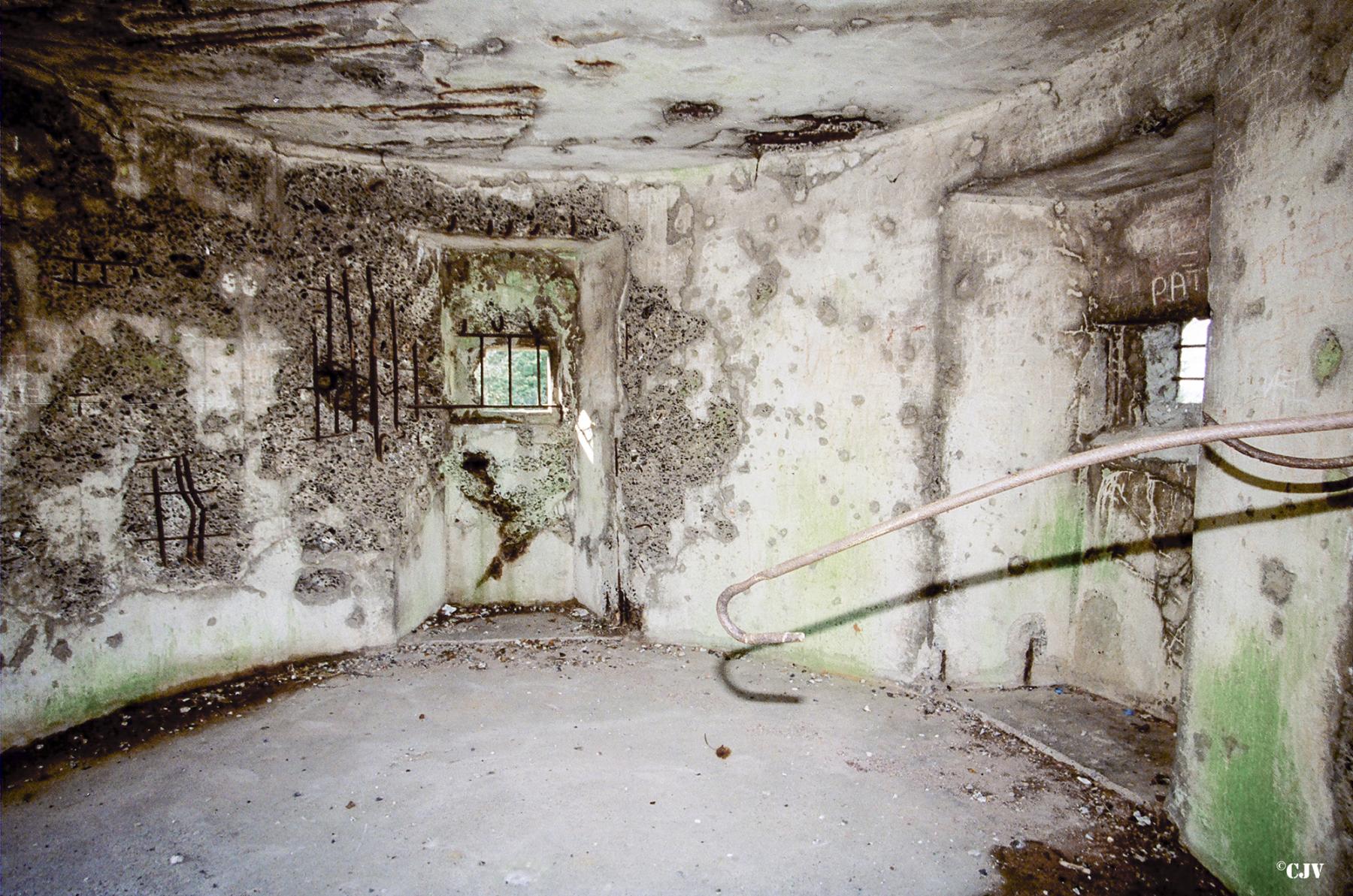 Ligne Maginot - B415 - TOUR DU MOULIN - (Blockhaus pour canon) - L'intérieur du moulin 