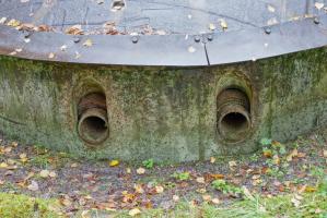 Ligne Maginot - SIMSERHOF - (Ouvrage d'artillerie) - Bloc 7
Embrasures de la tourelle de 135