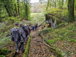 Ligne Maginot - Sortie Sarre octobre 2021 - Descente vers la casemate d'artillerie du Bambesch