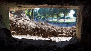 Ligne Maginot - 415 - RIEBEL - (Casemate d'infanterie) - Chambre de tir Sud
Vue depuis le créneau mitrailleuse