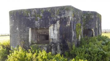 Ligne Maginot - B464 - BARAQUE DES CHASSEURS (PDS) - (Abri actif) - Vue frontale-gauche