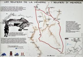 Ligne Maginot - LAVOIR - (Ouvrage d'artillerie) - Panneau 'les sentiers de la mémoire'