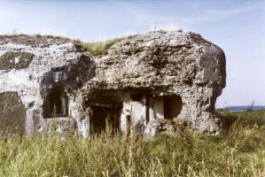 Ligne Maginot - B541 - PERCHE ROMPUE - (Blockhaus pour canon) - Détail des destructions.