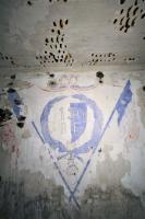Ligne Maginot - BAMBIDERSTROFF NORD - C70 - (Casemate d'infanterie) - Fresque du 156° RIF
Le drapeau à droite porte la devise 'Honneur et Patrie'