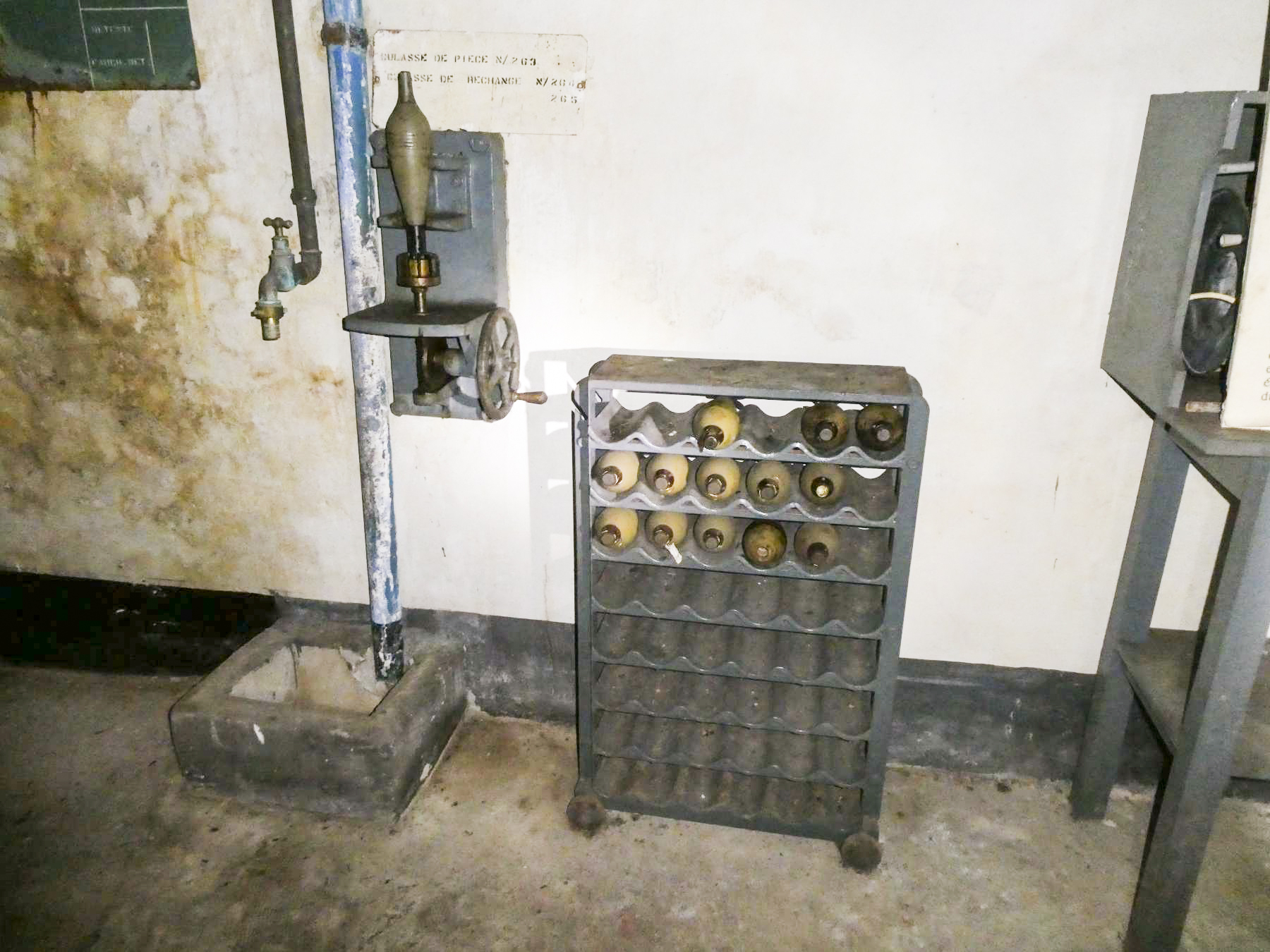Ligne Maginot - BARBONNET (BT) - (Ouvrage d'artillerie) - Bloc 2
Casier pour munitions de 81