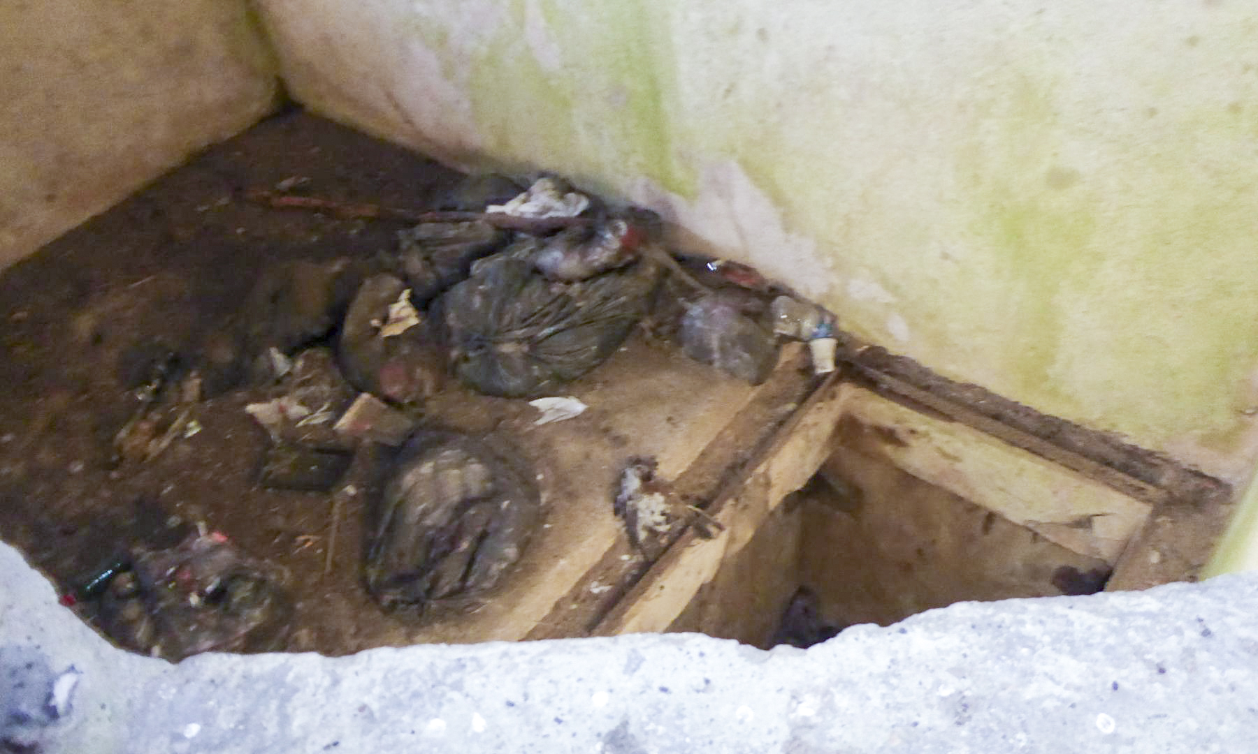 Ligne Maginot - B454 - QUAROUBLE (PDS - PC S/S-QUARTIER ONNAING) - (Abri actif) - Puits vers l'abri souterrain