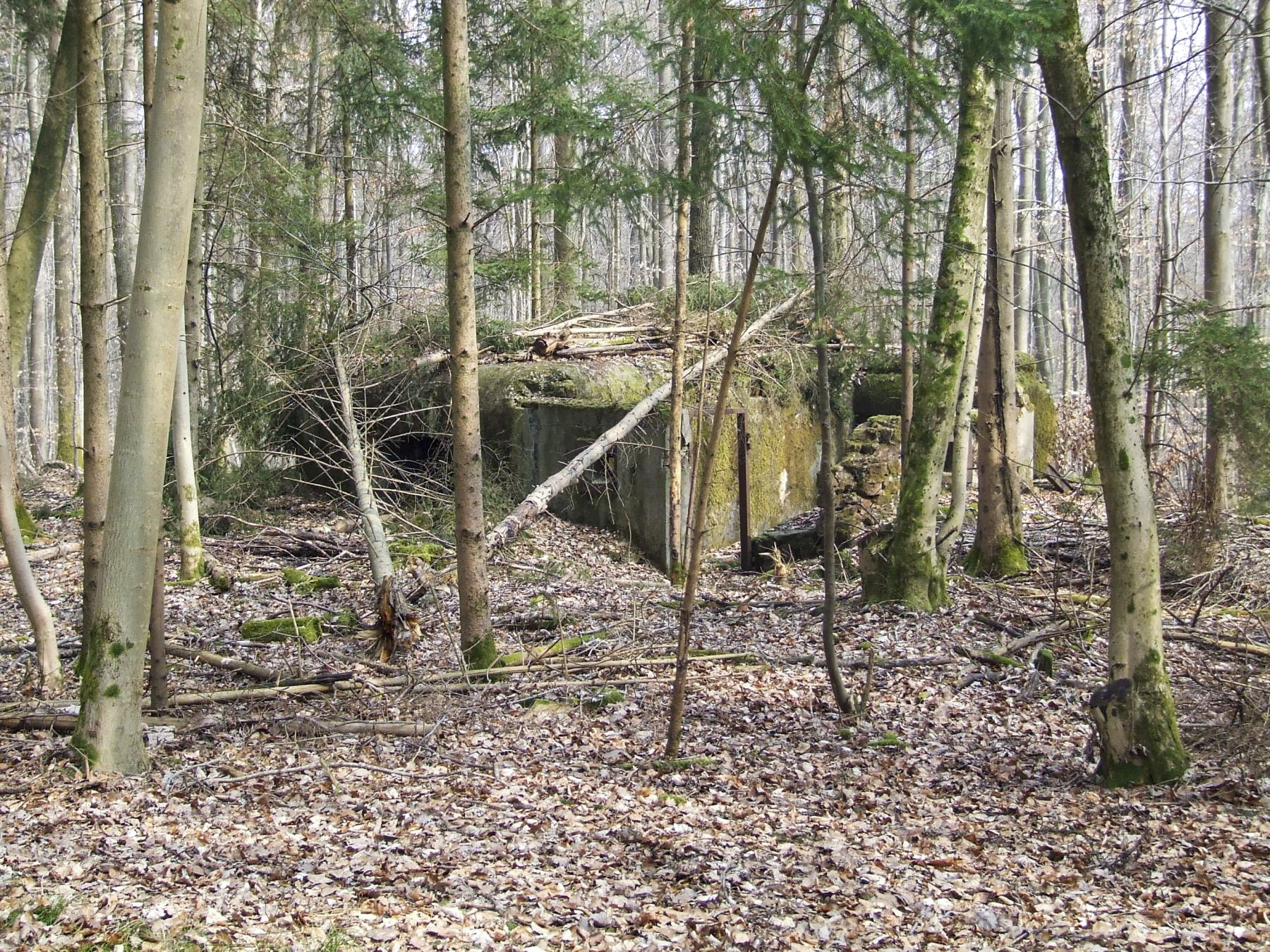 Ligne Maginot - NEUBACH 2 (AVANT POSTE) - (Blockhaus pour arme infanterie) - La façade arrière et l'entrée du blockhaus.