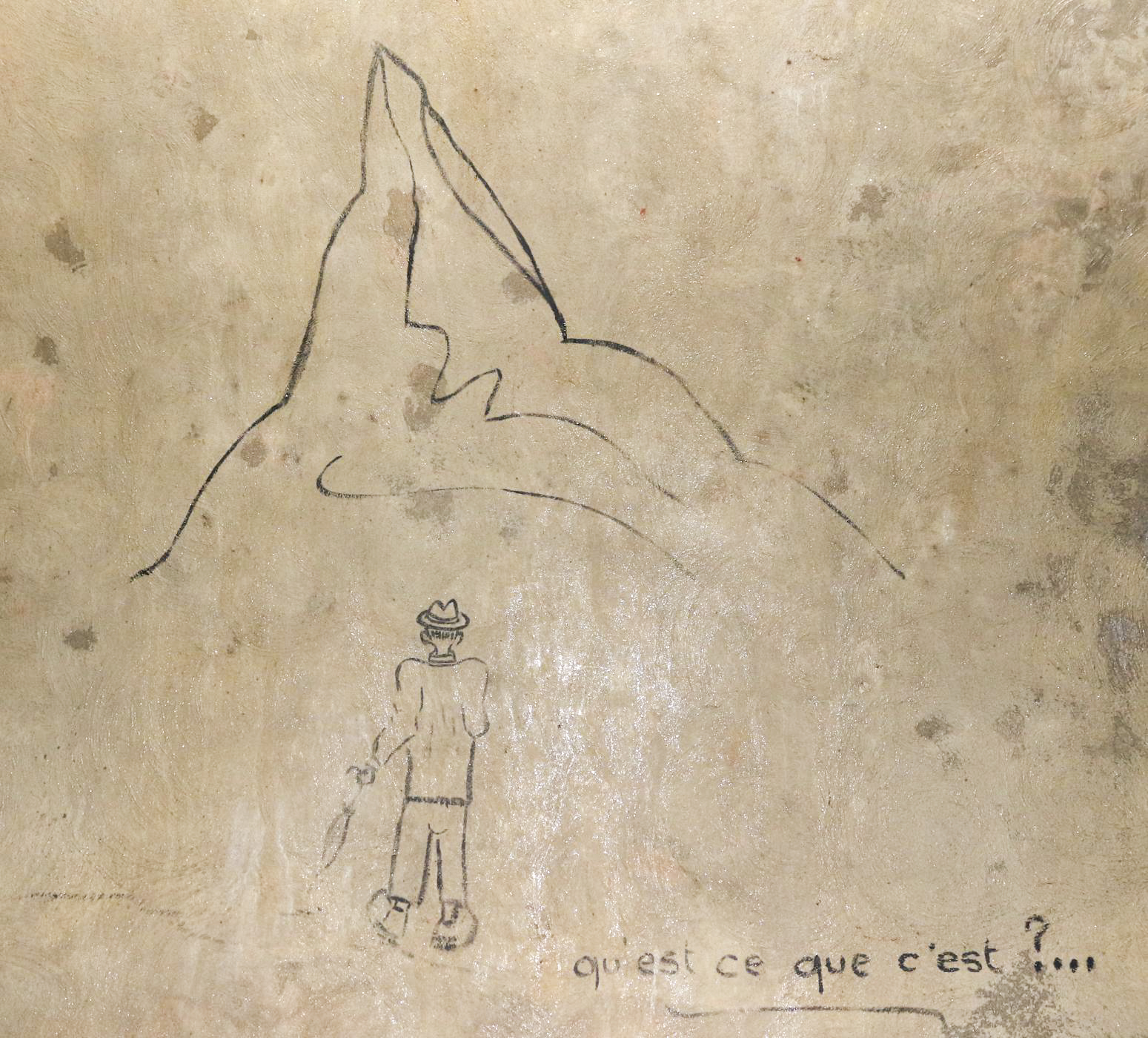 Ligne Maginot - LAVOIR - (Ouvrage d'artillerie) - Bloc 5 
Graffiti dans le magasin M2