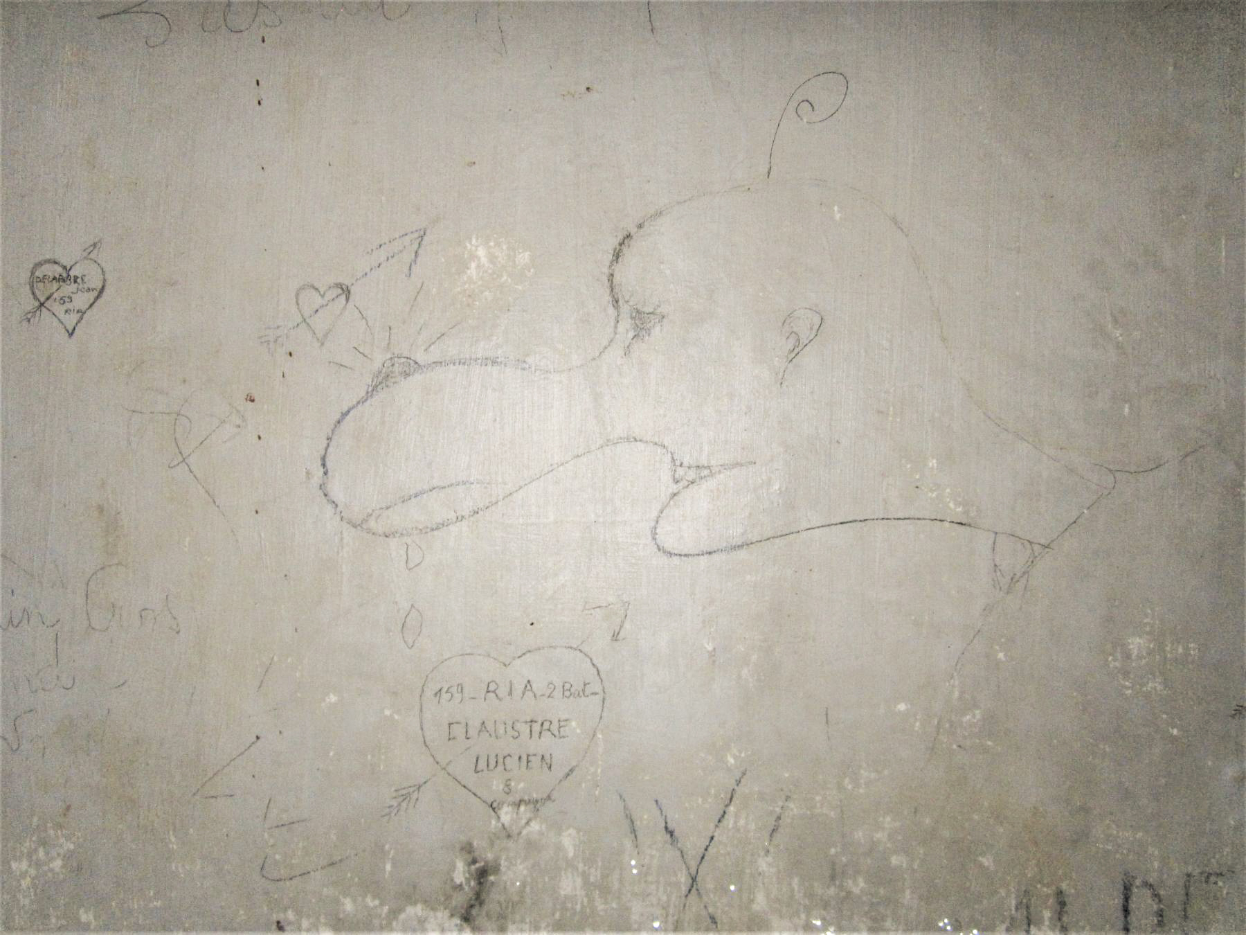 Ligne Maginot - LAVOIR - (Ouvrage d'artillerie) - Bloc 4 
Graffiti
