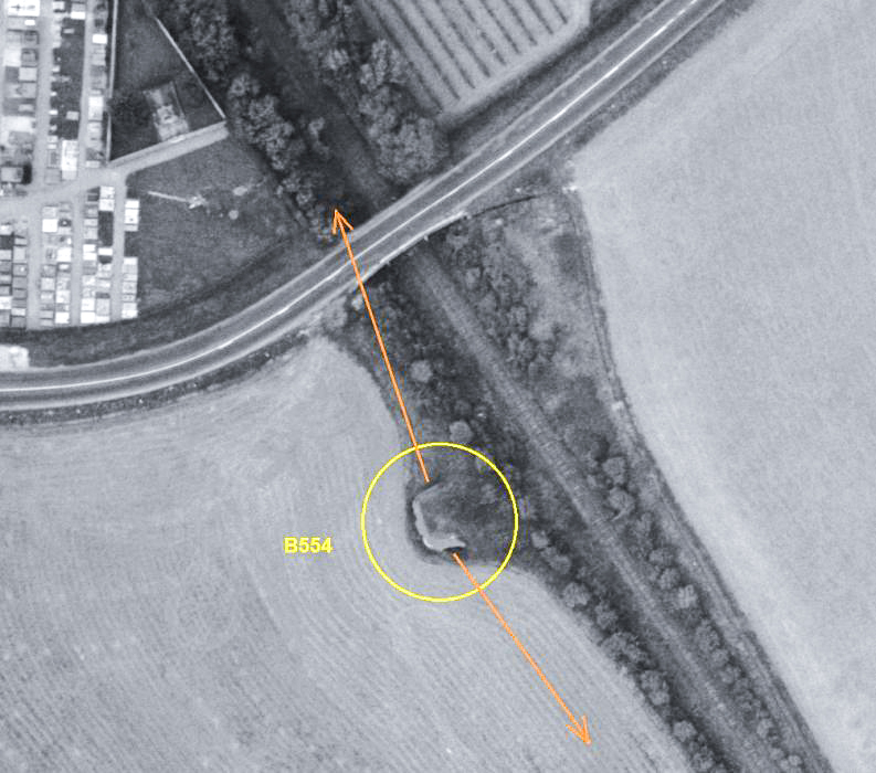 Ligne Maginot - B554 - CIMETIERE DE SAINT-WAAST - (Blockhaus pour canon) -  - IGN