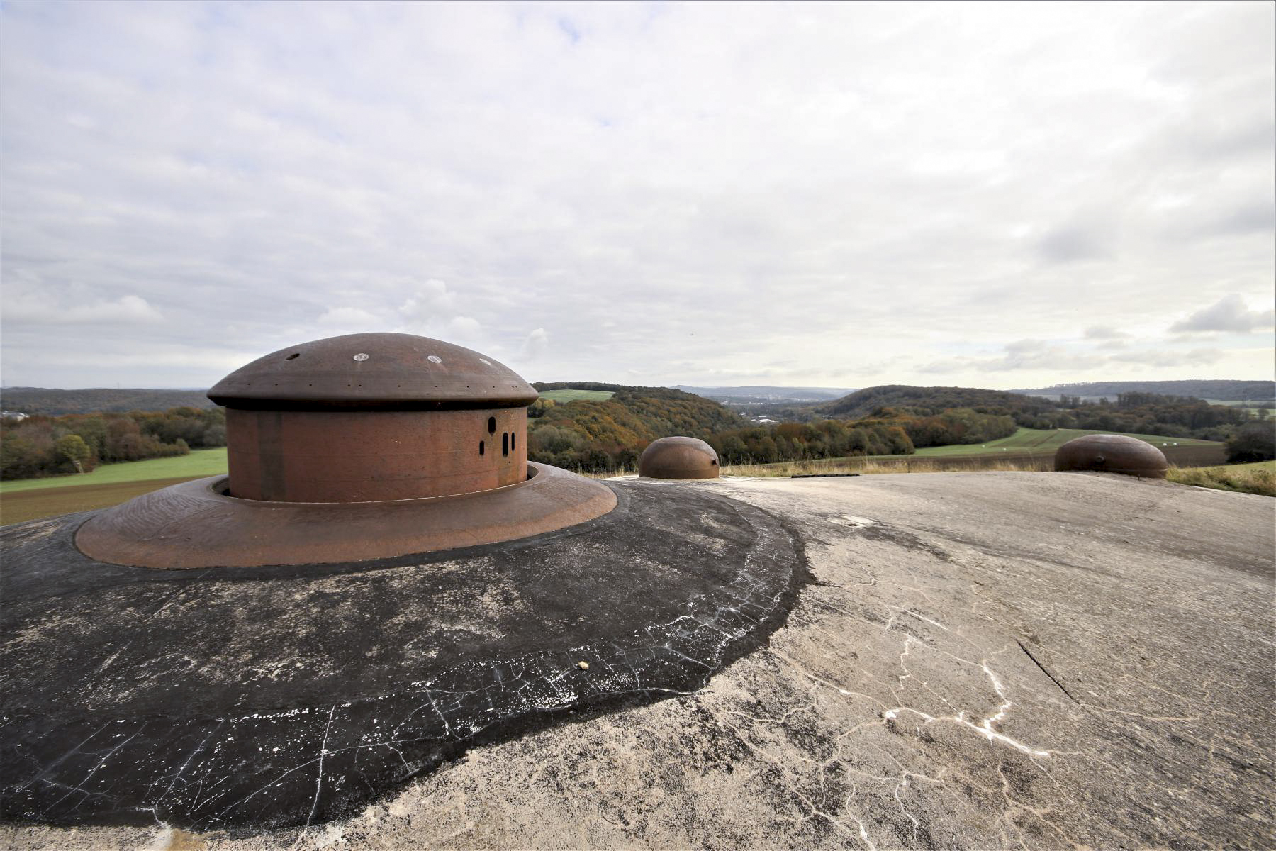 Ligne Maginot - EINSELING - A36 - (Ouvrage d'infanterie) - La tourelle de mitrailleuses en batterie