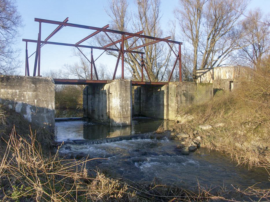 Ligne Maginot - DIGUE DE REMERING - (Inondation défensive) - La digue et les deux pertuis - LAMBERT Pascal