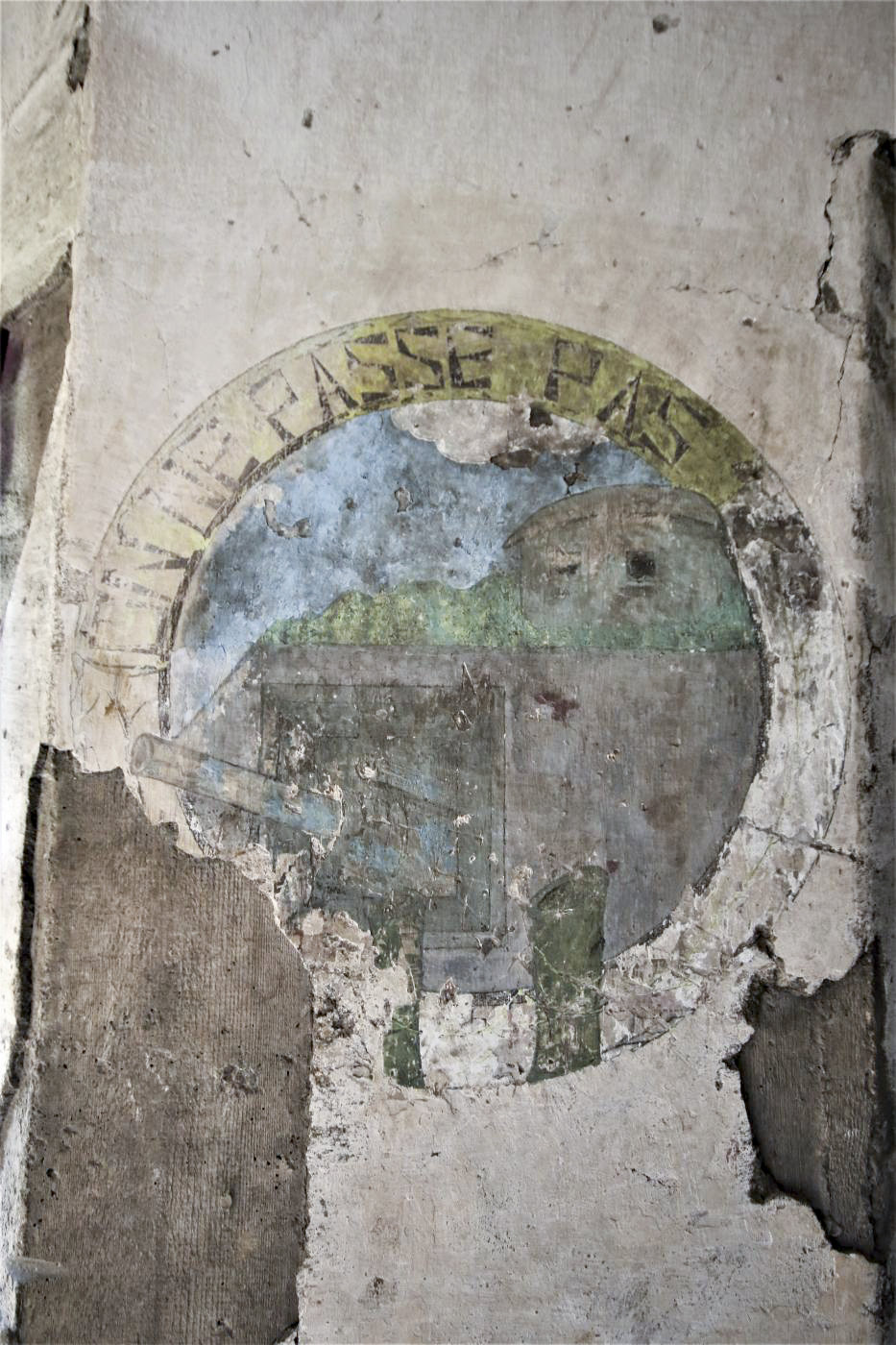 Ligne Maginot - LAUDREFANG - A37 - (Ouvrage d'infanterie) - Bloc 3
Fresque à l'entrée du bloc