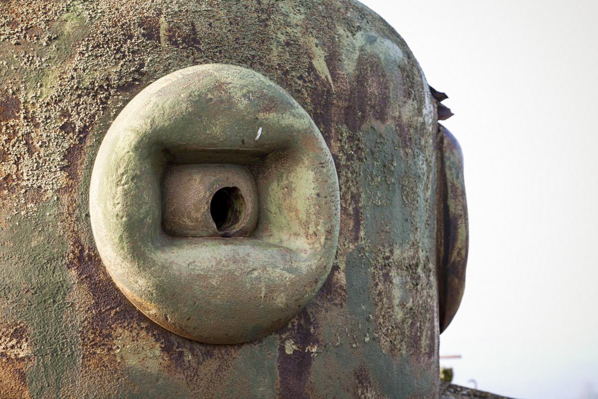 Ligne Maginot - BAMBIDERSTROFF NORD - C70 - (Casemate d'infanterie) - Cloche GFM type A modifiée B
Détail d'un créneau type B