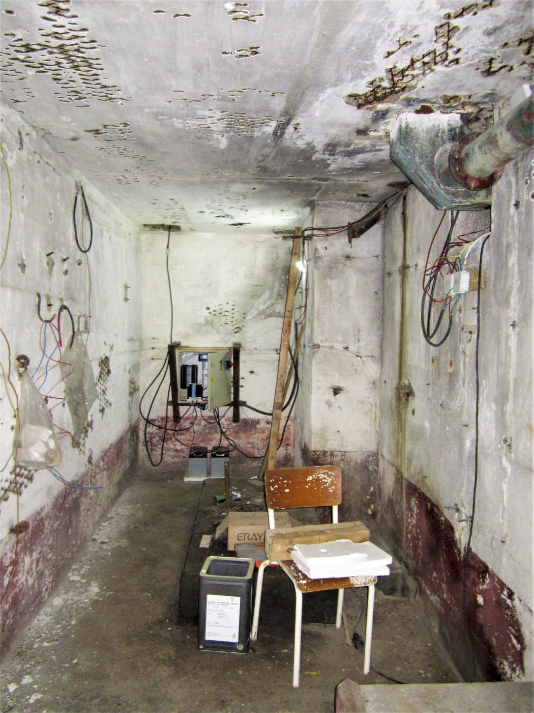 Ligne Maginot - BAMBIDERSTROFF NORD - C70 - (Casemate d'infanterie) - Etage inférieur
Local du groupe électrogène