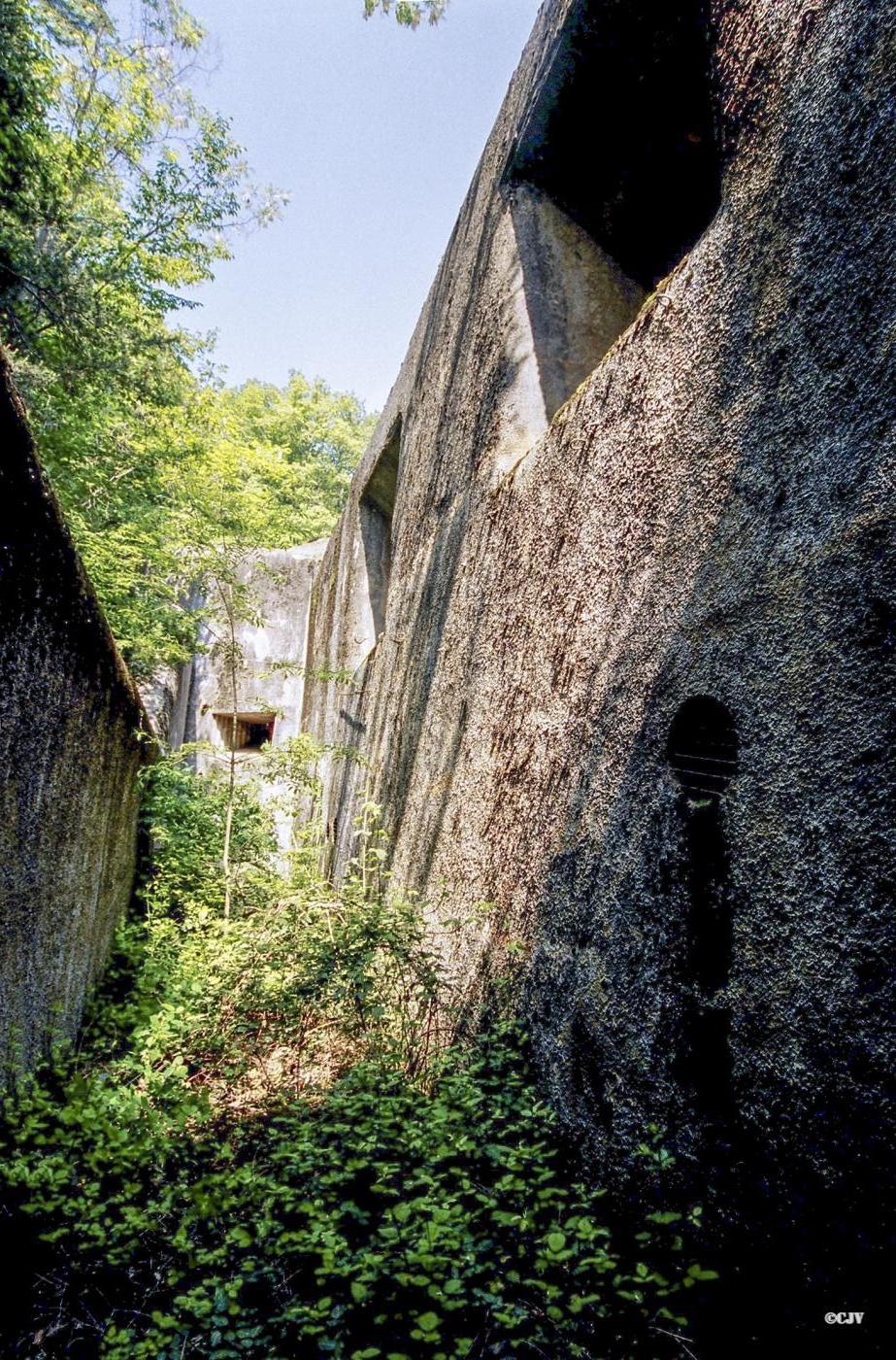 Ligne Maginot - FLAUT - (Ouvrage d'artillerie) - Bloc 3
Le bloc vu du fossé - Lia VERMEULEN