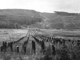 Ligne Maginot - HOCHWALD - (fossé antichar du) (Obstacle antichar) - Le fossé du Hochwald coté est
Les casemates C9 à C5