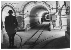 Ligne Maginot - HACKENBERG - A19 - (Ouvrage d'artillerie) - La galerie principale ouest  au croisement des blocs 10 et 8.