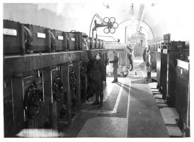 Ligne Maginot - HACKENBERG - A19 - (Ouvrage d'artillerie) - Usine électrique
Le poste de transformation MT avec ses cellules et transformateurs avec , dans le prolongement, le tableau général basse tension