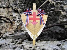 Ligne Maginot - LAUDREFANG - A37 - (Ouvrage d'infanterie) - Bloc 3
Insigne du 156° RIF