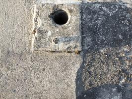 Ligne Maginot - AB28 - (Blockhaus pour canon) - L'orifice périscopique
