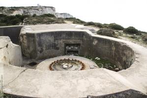 Ligne Maginot - BATTERIE DE LA BOCCA DI VALLE - (Position d'artillerie préparée) - Encuvement de 138 mm