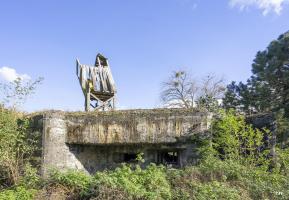 Ligne Maginot - A68 - OEILLET - (Blockhaus lourd type STG / STG-FCR - Double) - Les créneaux nord-ouest