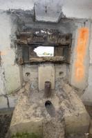 Ligne Maginot - B535 - BOIS-CRETE - (Blockhaus pour canon) - L'embrasure endommagé
