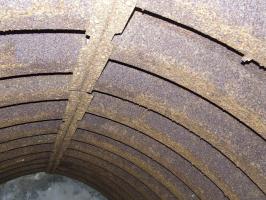 Ligne Maginot - BOIS DE PONTPIERRE (II/146° RIF) - (PC de Quartier) - Un détail sur l'assemblage des tôles métro.