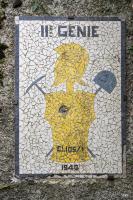 Ligne Maginot - B572BIS - FERME DU HAMBU - (PC) - Mosaïque apposée sur le fronton de l'entrée gauche