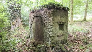 Ligne Maginot - FM14 - VERLORENERBACH 2 - (Blockhaus pour arme infanterie) - Façade frontale et Créneau Nord-Ouest