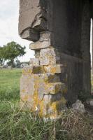 Ligne Maginot - MIESCH - (Blockhaus pour canon) - L'indigence des matériaux de construction employés concerne également la partie basse de l'édifice.