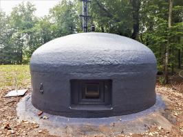 Ligne Maginot - HUBERBUSCH SUD - C59 - (Casemate d'infanterie) - Cloche GFM Nord avec bloc épiscope et périscope en place