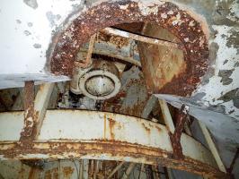 Ligne Maginot - MICHELSBERG - A22 - (Ouvrage d'artillerie) - Bloc 5
Etage intermédiaire de la tourelle
L'accès à l'avant cuirasse