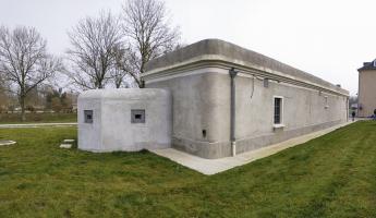 Ligne Maginot - ROUSSY LE VILLAGE (Poste avancé GRM) - (Poste GRM - Maison Forte) - Le poste GRM le jour de son inauguration