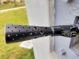 Ligne Maginot - ROUSSY LE VILLAGE (Poste avancé GRM) - (Poste GRM - Maison Forte) - Créneau avec son FM en place.