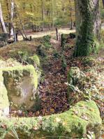 Ligne Maginot - CB447 - BOIS KARRE 2 - (Blockhaus pour arme infanterie) - Tranchée bétonnée à l'arrière du blockhaus.