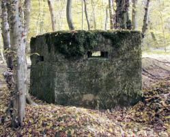 Ligne Maginot - CB447-A - BOIS KARRE 1 - (Blockhaus pour arme infanterie) - Vue de la façade