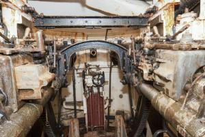 Ligne Maginot - MICHELSBERG - A22 - (Ouvrage d'artillerie) - Bloc 5
Chambre de tir de la tourelle
Les deux canons de 75 mle 33