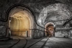 Ligne Maginot - MICHELSBERG - A22 - (Ouvrage d'artillerie) - Galerie principale au niveau de l'intersection vers le bloc 5