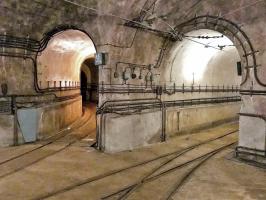 Ligne Maginot - MICHELSBERG - A22 - (Ouvrage d'artillerie) - Galerie principale au niveau de l'intersection vers le bloc 3