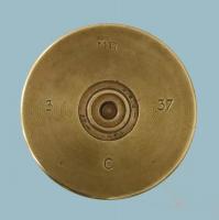 Ligne Maginot - Etui fabriqué par ManuRhin, le 3ième trimestre, 1937 le laiton fourni par la Compagnie française des métaux - 