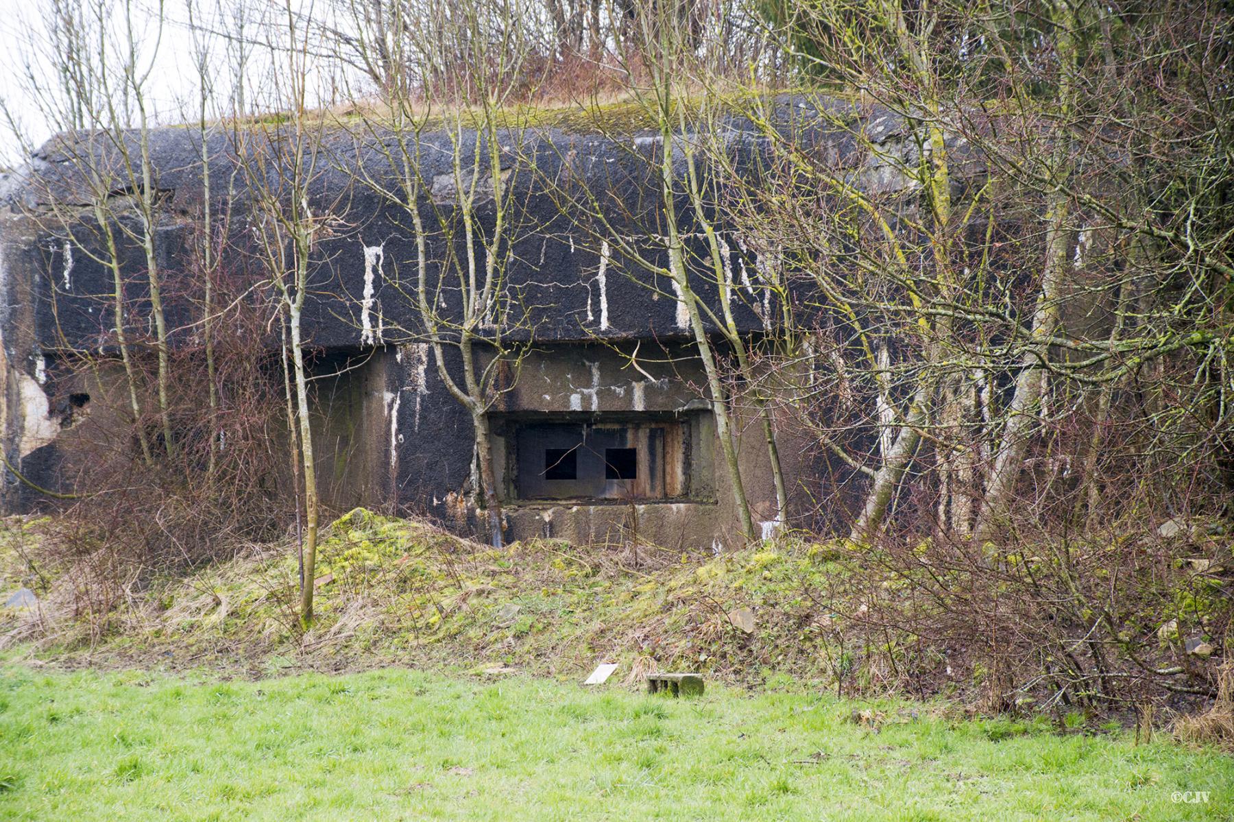 Ligne Maginot - A117 - PASSE D'ANOR - (Casemate d'infanterie - double) - Le plaque de blindage du créneau est spécial