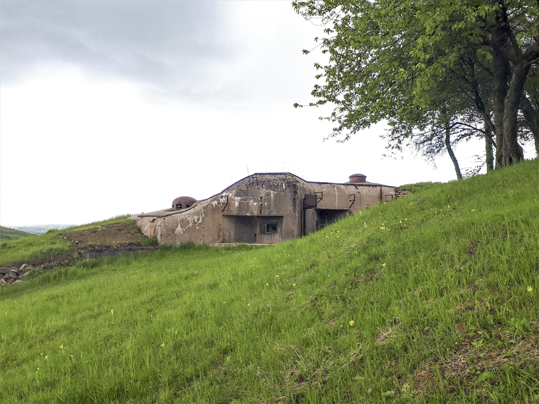 Ligne Maginot - EINSELING - A36 - (Ouvrage d'infanterie) - Vue sur la chambre de tir JM/47 et la cloche JM