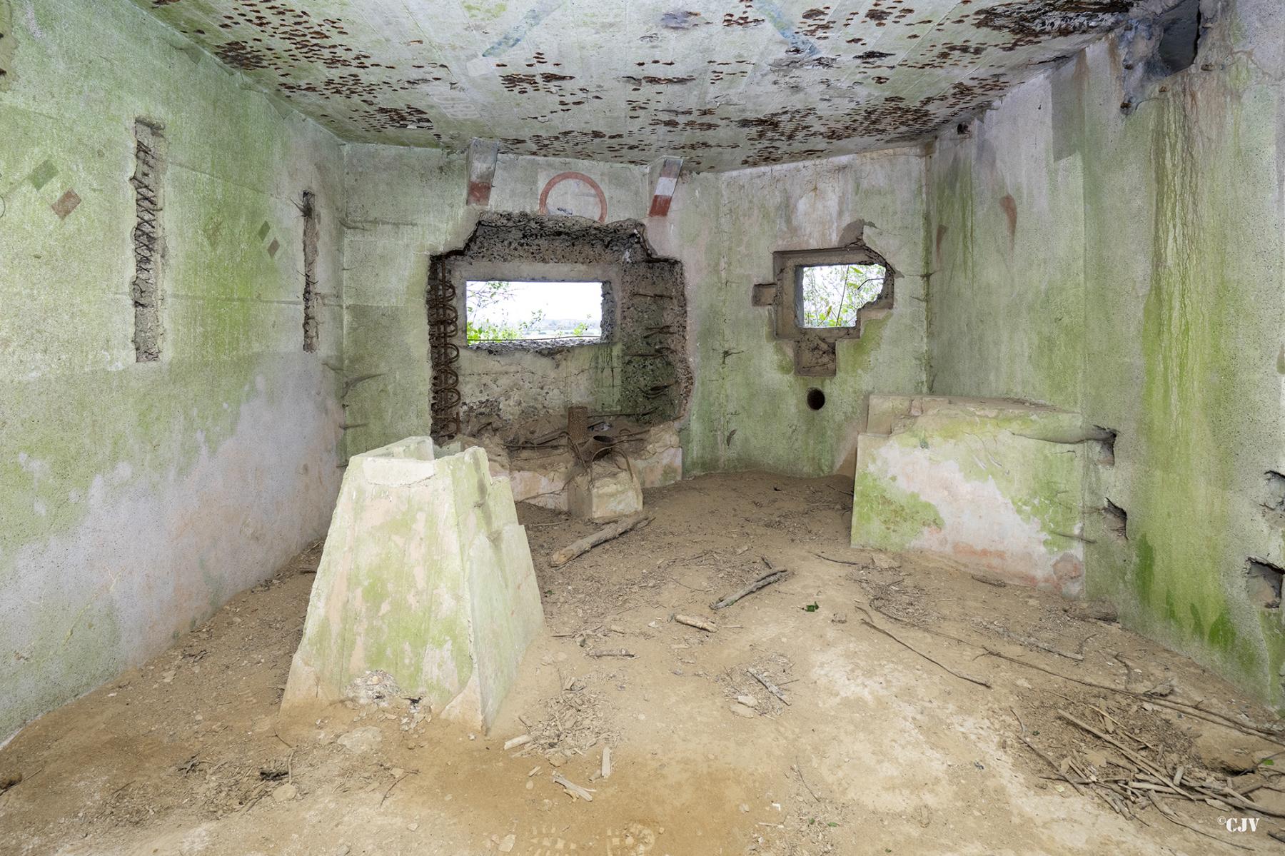 Ligne Maginot - B550 - LA BOETE - (Blockhaus pour canon) - L'intérieur côté Est