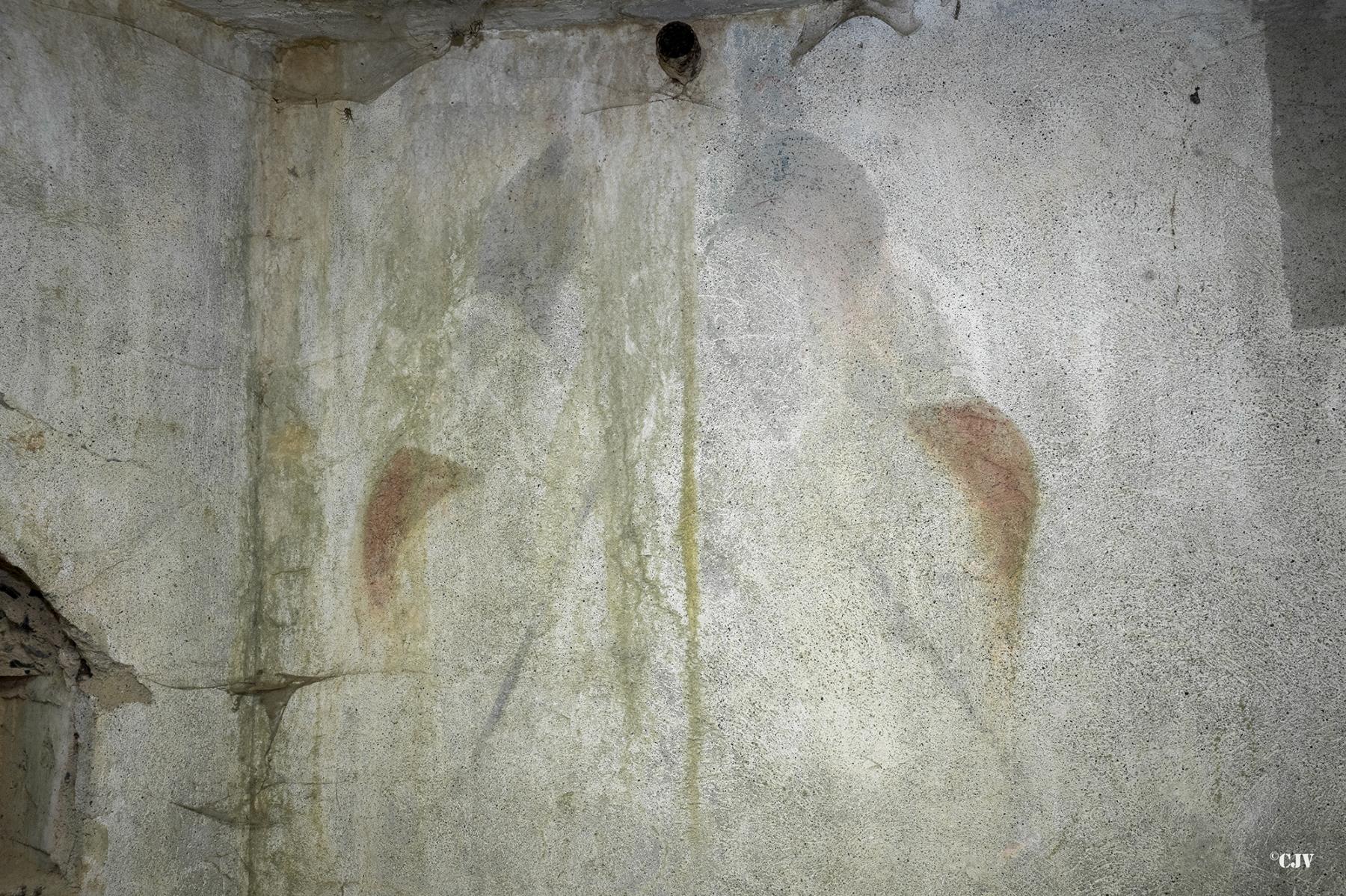 Ligne Maginot - B550 - LA BOETE - (Blockhaus pour canon) - Un des peintures murales